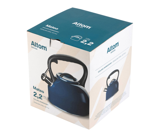 Altom Czajnik nierdzewny 2,2l Mateo granatowy - 1580488 - zdjęcie 6